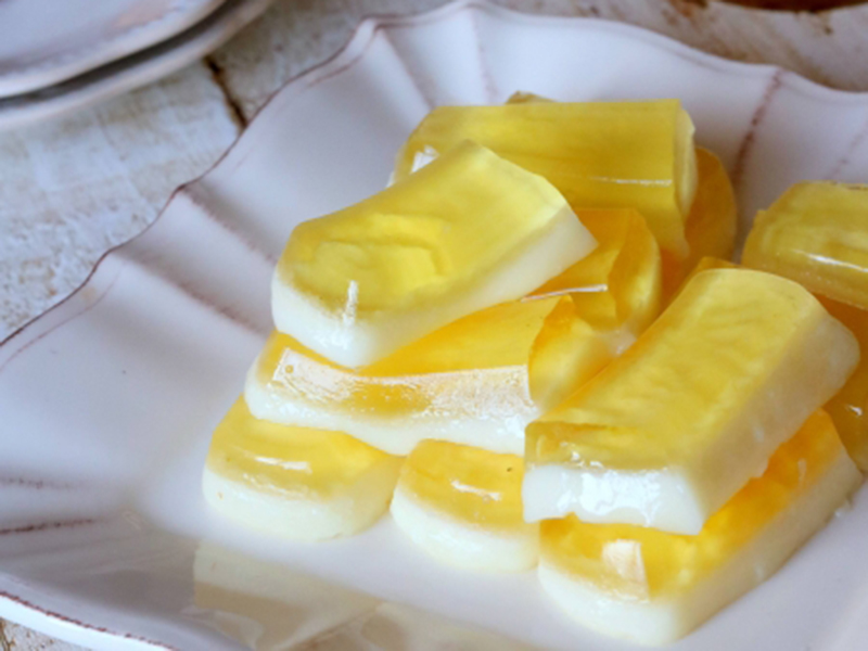 receita de barrinhas proteicas de gelatina e banana com claras de ovo em pó dovo