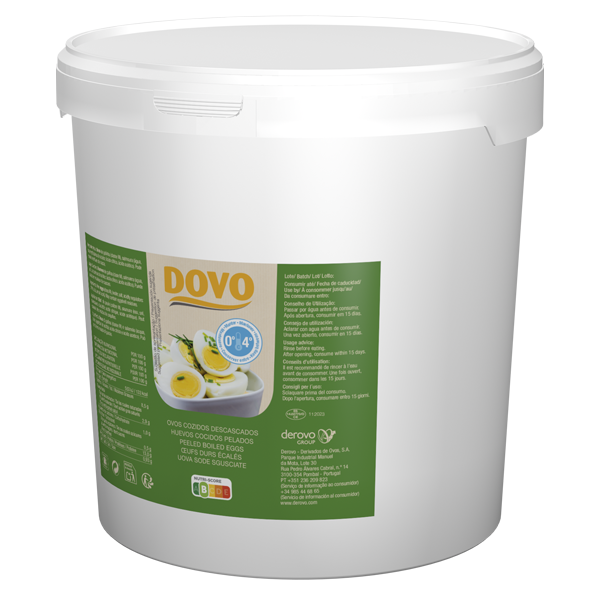 Ovos cozidos sem casca DOVO balde