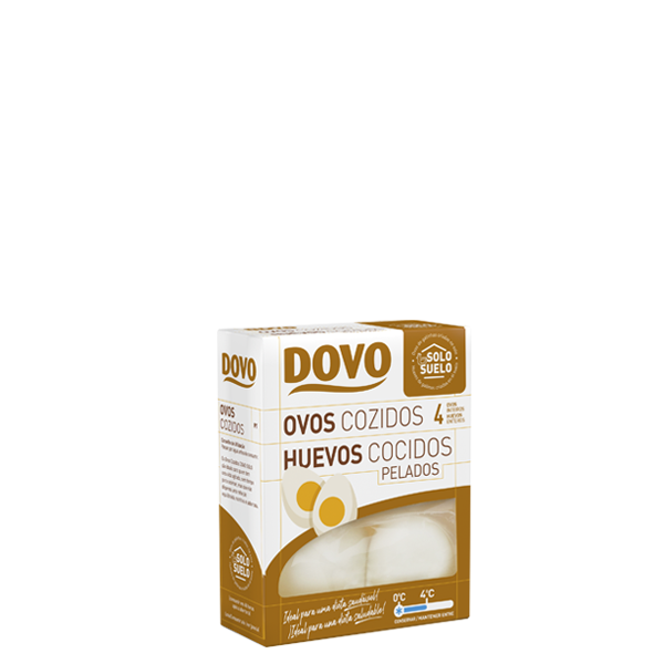 Ovos cozidos sem casa DOVO solo