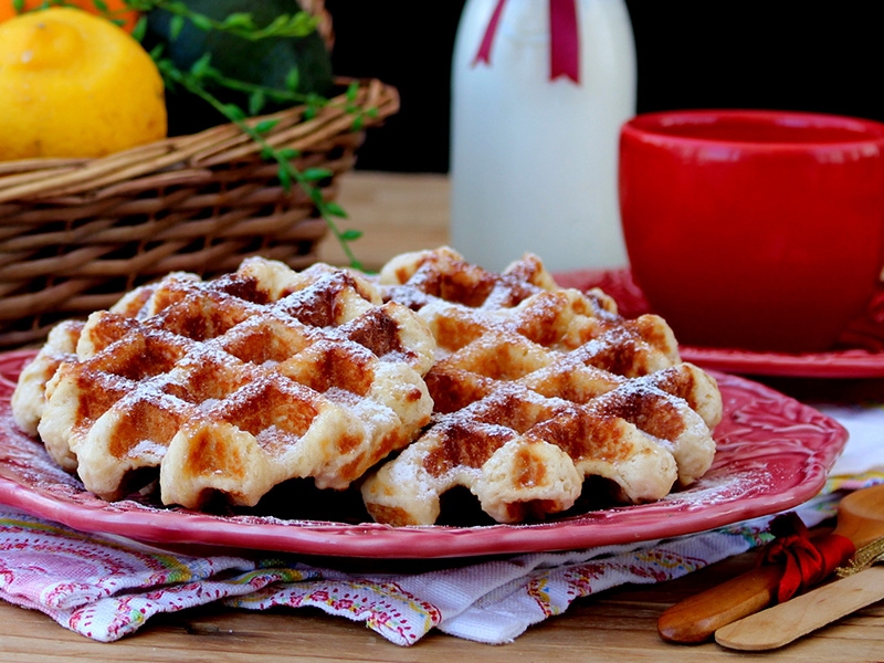 Receita de gaufres de liége (waffles belgas) com ovo inteiro dovo.